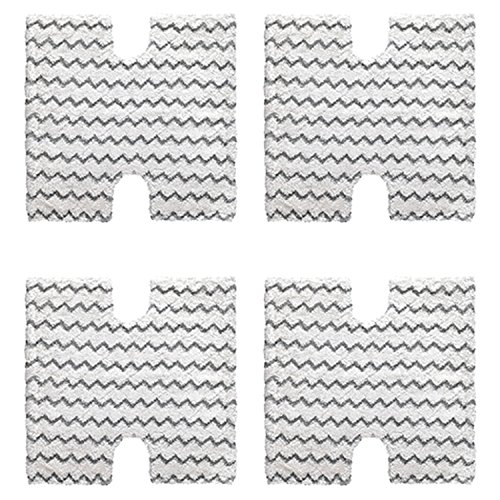 Amyehouse 4-Pack Shark Touch Free Dirt Grip Washable Microfiber Pad Replacememt for Shark Lift-Away & Genius Steam Mop S3973 S3973D S5002 S5003 S6001 S6002 S6003 Part # XTP184 & P184WQ