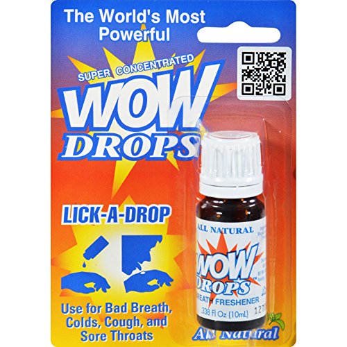 WOW Drops Breath Freshener, 0.338 Fl oz (Pack of 2)