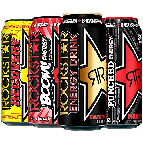 Rockstar Energy Drink, Core 4 Flavor Variety Pack, 16oz Cans (12 Pack)