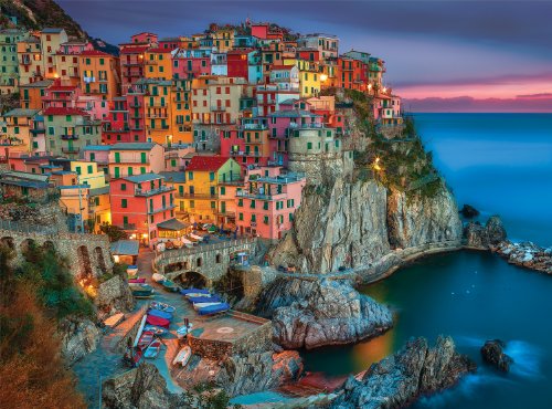 Buffalo Games - Cinque Terre - 1000 Piece Jigsaw Puzzle, Multicolor, 26.75'L X 19.75'W