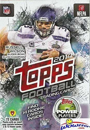 2014 Topps NFL Football Trading Cards with 72 Cards including 14 Rookie Cards