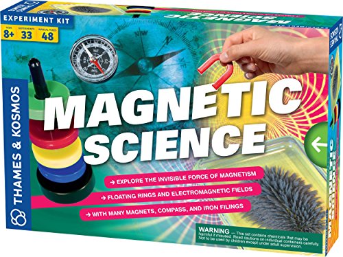 Thames & Kosmos Magnetic Science | 33 STEM Experiments | Ages 8+ | Learn About Earth’s Magnetic Poles | Discover How Invisible Magnetic Fields Work | Full-Color 48-Page Manual