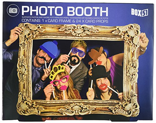 Photo Booth - Photo Frame with 24 Props for Party Photos