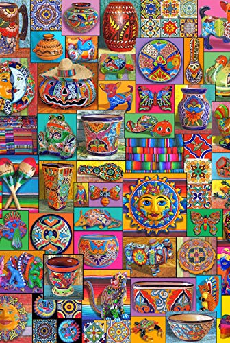 Wgniip 1000 Pieces Wooden Mosaic Floor Puzzles for Adults and Kids, Maze and Sequential Puzzles Sturdy and Easy to Use Wooden Puzzle - Exotic Customs by Boys & Girls Educational Toys Puzzles