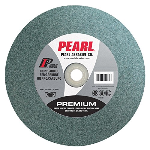 Pearl Abrasive BG610120 Green Silicon Carbide Bench Grinding Wheel with C120 Grit