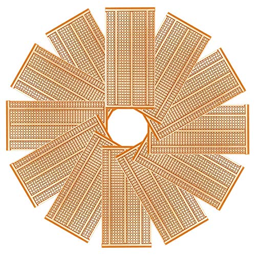 YUNGUI 12Pcs 50X100mm 2-3-5 Joint Universal PCB Boards Single Side Copper Prototype Paper Circuit Stripboards Breadboard