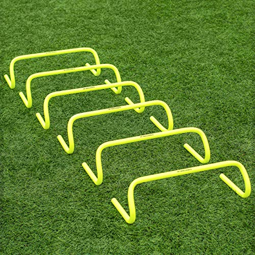 Net World Sports 9' Speed Hurdles [Set of 6] - Football/Soccer/Multi Sport Speed Training (9 inch)