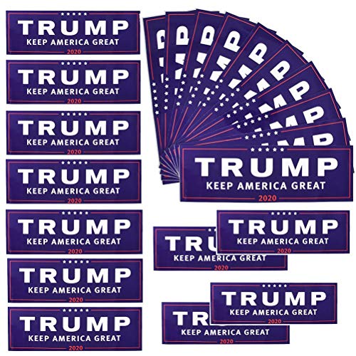 50Pcs Trump Car Decal Keep America Great 2020 Election Patriotic Bumper Sticker