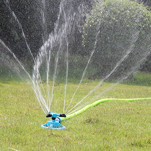 Kadaon Lawn Sprinkler Automatic Garden Water Sprinklers Lawn Irrigation System 3000 Square Feet Coverage Rotation 360 Degree