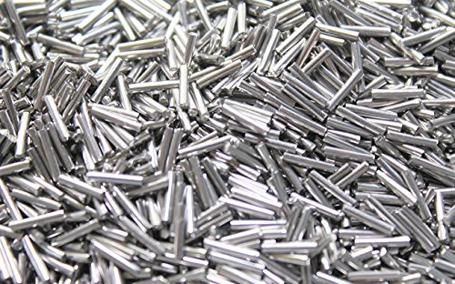 2 lb Stainless Steel Tumbling Media Pins - 0.047' Diameter, 0.255' Length