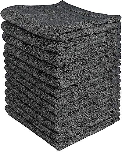 Utopia Luxury Washcloths 13' x 13' 12 pack - Gray