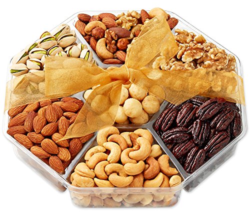 Holiday Nuts Gift Basket - Gourmet Food Gifts Prime Delivery - Christmas, Mothers & Fathers Day Fruit Nut Gift Box, Assortment Tray - Birthday, Sympathy, Get Well Men, Woman & Families- Hula Delights