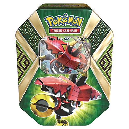 Pokemon TCG Sun & Moon Guardians Rising Collector's Tin, Containing 4 Booster Packs and Featuring a Foil Tapu Bulu-GX