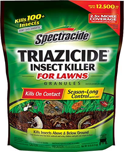Spectracide Triazicide Insect Killer For Lawns Granules, 10-Pound, 4-Pack