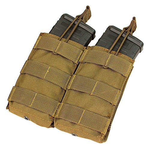 Condor Double M4/M16 Open Top Mag Pouch, Coyote Brown
