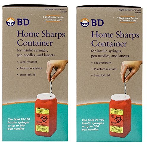 BD Home Sharps Container 1.4 qt/Each - 2 Pack