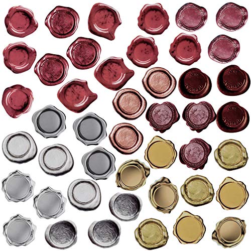 ANCIRS 225pcs Adhesive Wax Seal Stickers, Decorative Stamp Envelope Backing Stickers for Diary Craft Scrapbook DIY Gift, Kids, Students