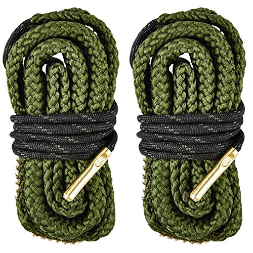 EZshoot Bore Snake 2-Pack Bore Cleaner for Rifle Shotgun 9mm .223 5.56 .12 Gauge 20 Gauge .308 .44 .45 .50 .40 .17HMR .25 .264 .243(Choose More Calibers)