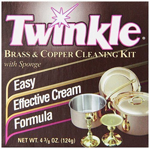 Twinkle Brass & Copper Cleaning Kit, Easy Effective Cream Formula, 4.38-Ounce Box (Pack of 6)