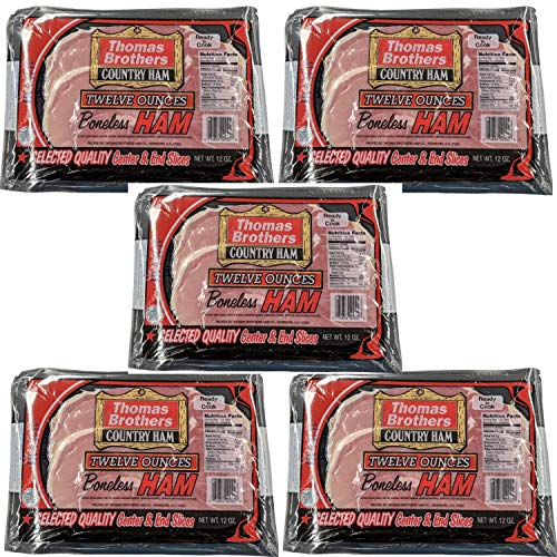 Country Ham Gift Pack, 5 - 12 Ounce Packages of Country Ham in a Gift Box