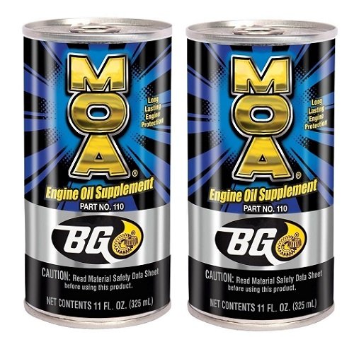 2 - Pack Bg MOA Motor Oil Additive (2) 11oz. Cans