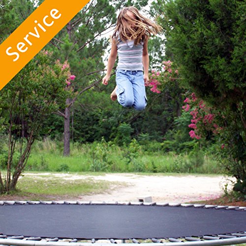 Outdoor Trampoline Assembly - With Enclosure