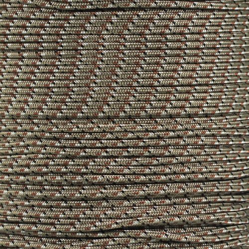 West Coast Paracord Tactical 5-Strand Nylon Core 275-LB Tensile Strength - 3/32 Inch (2.38mm) Paracord Rope (Desert Camo, 25 Feet)